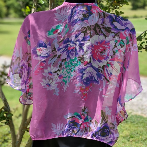 FREE PEOPLE Sheer Floral Top - Picture 2 of 5